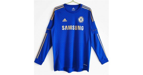 Camisa I Chelsea 2012 2013 Retro Adidas manga comprida